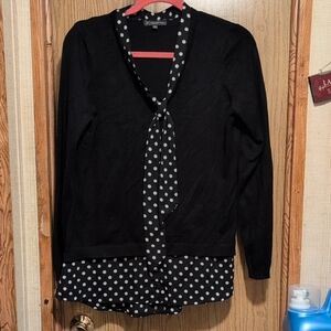 Adrianna Papell Black Cardigan Sweater